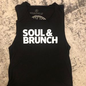 SoulCycle Soul & Brunch Black Tank